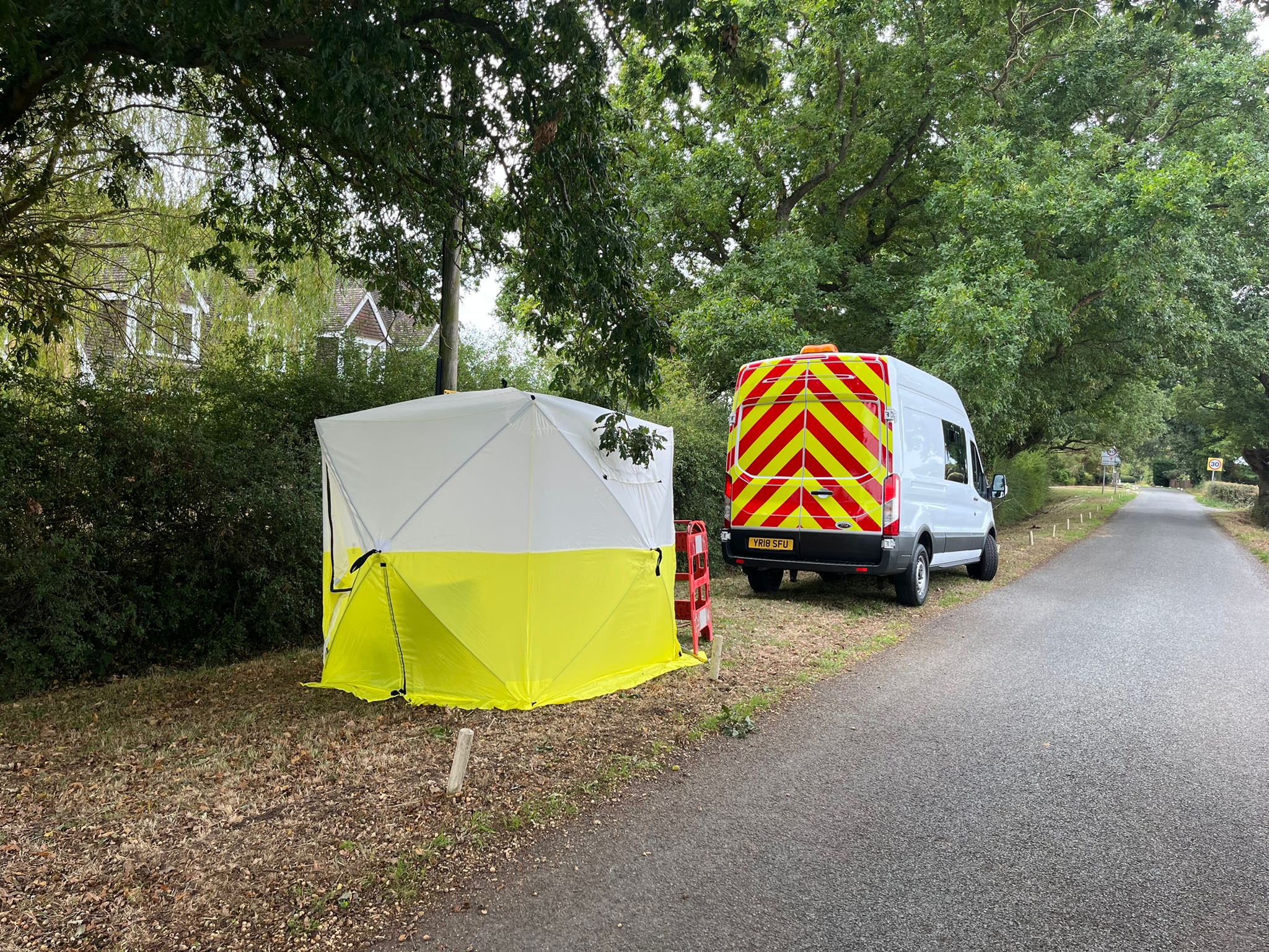Field crew working on fibre network buildout